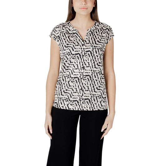 Street One Cream Cotton Tops & T-Shirt