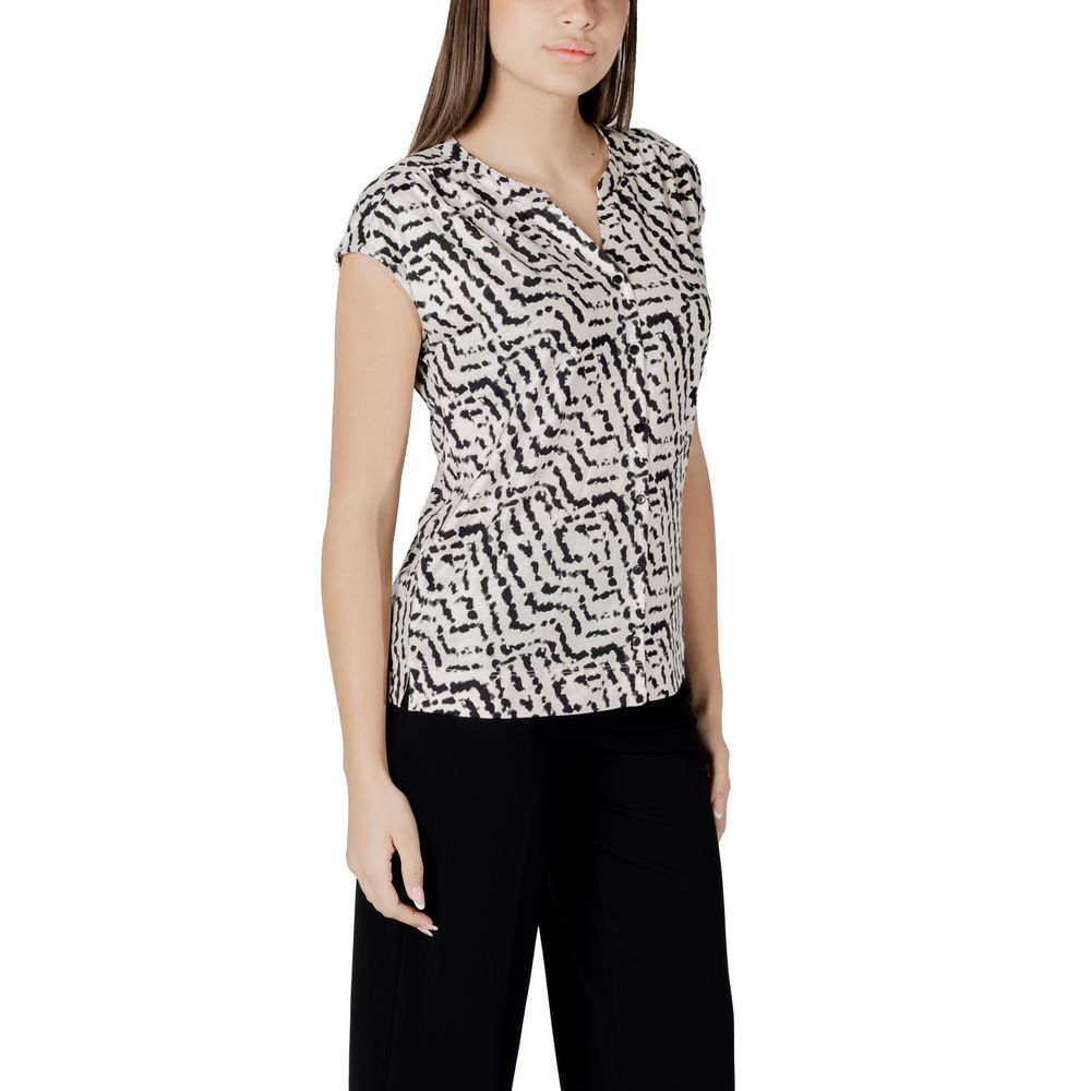 Street One Cream Cotton Tops & T-Shirt