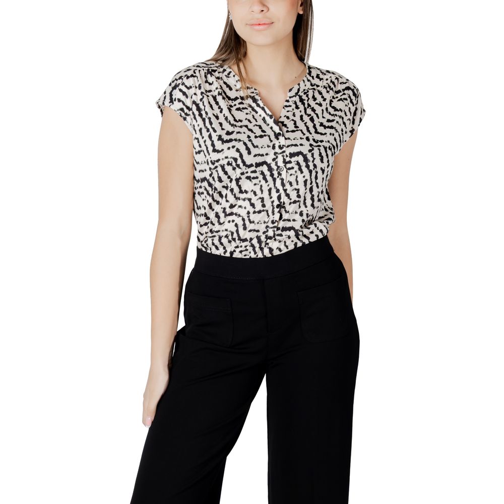 Street One Cream Cotton Tops & T-Shirt