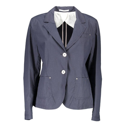 Gant Blue Cotton Women Jacket