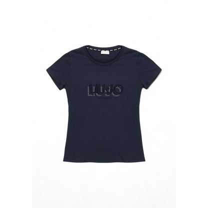 Liu Jo Blue Cotton Tops & T-Shirt