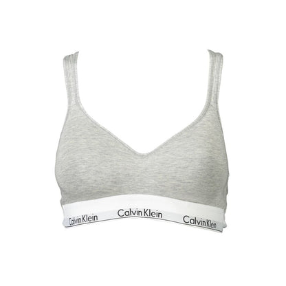 Calvin Klein Gray Cotton Women Bralette