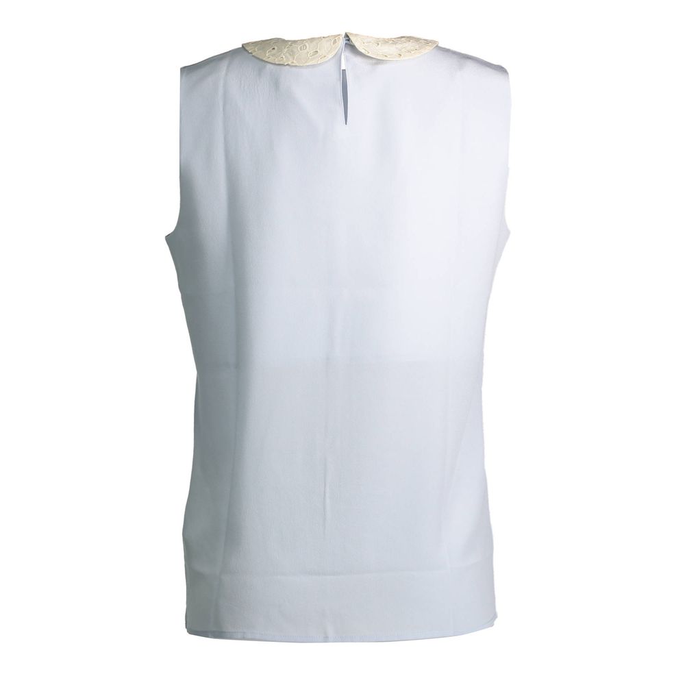 Gant Light Blue Silk Women Top