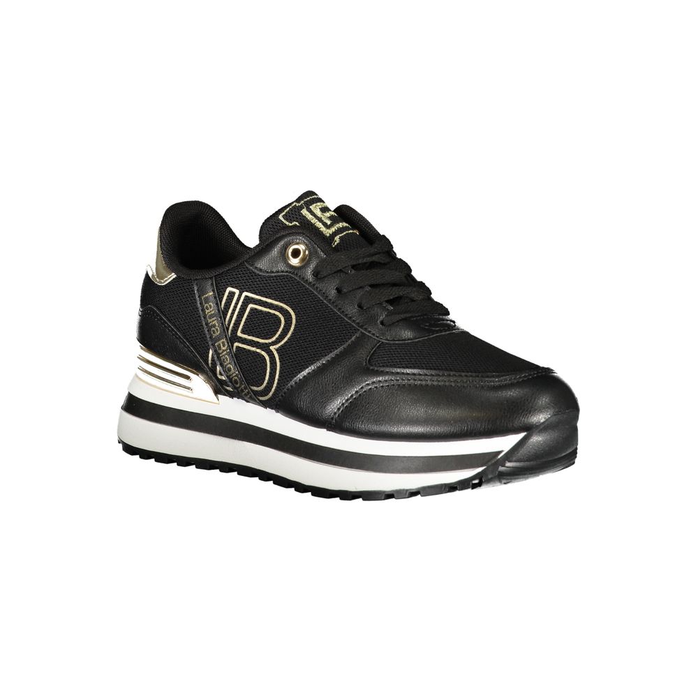 Laura Biagiotti Black Polyester Women Sneaker