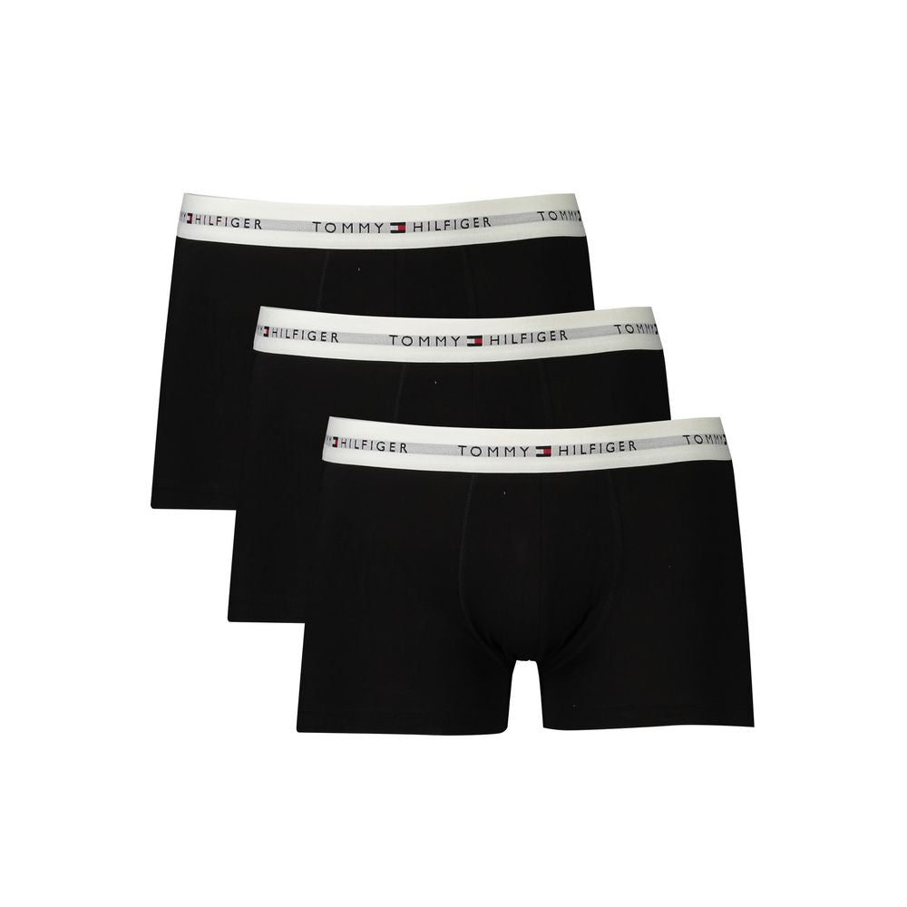 Tommy Hilfiger Black Cotton Men Boxer