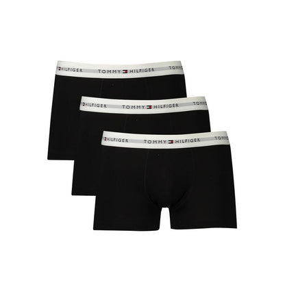 Tommy Hilfiger Black Cotton Men Boxer