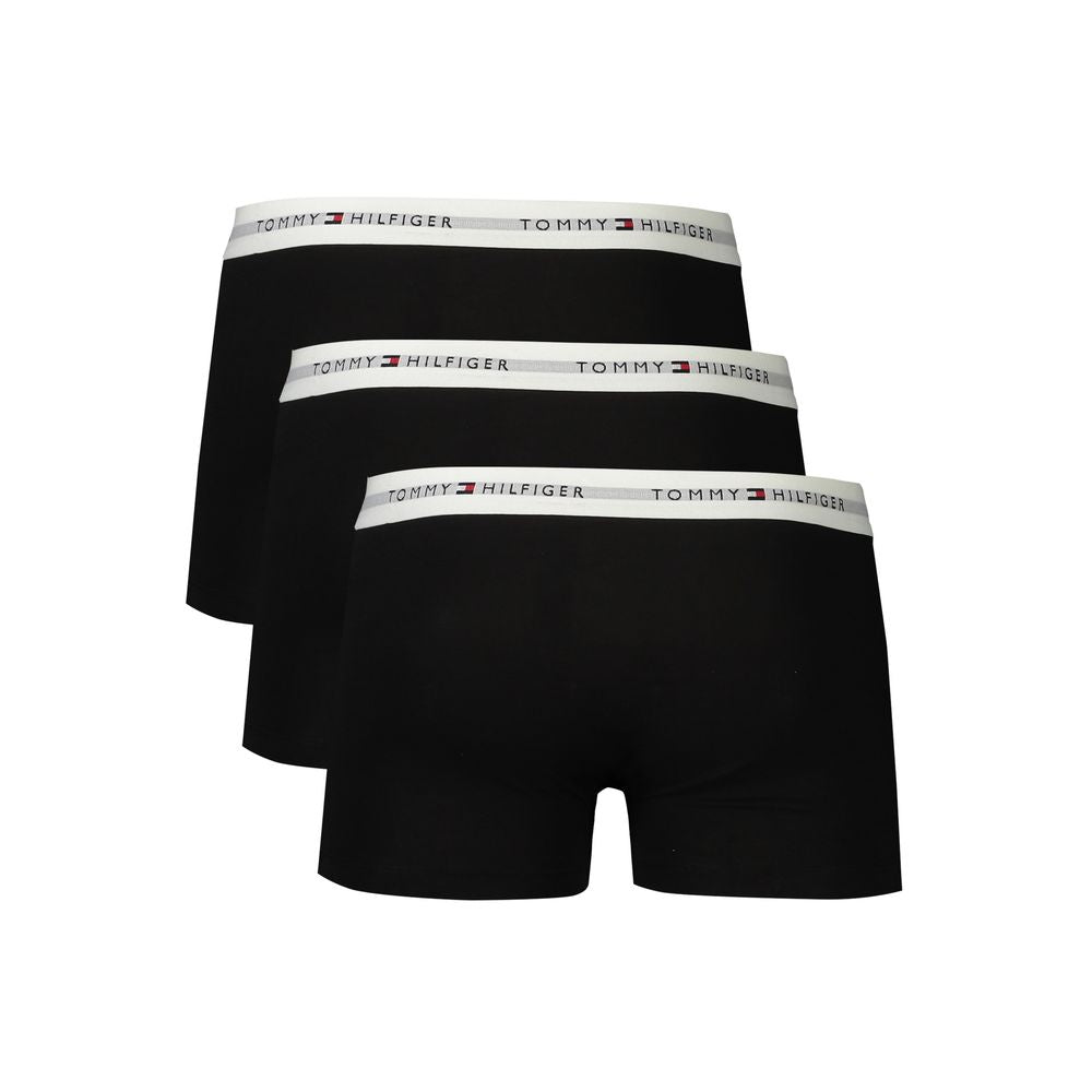 Tommy Hilfiger Black Cotton Men Boxer