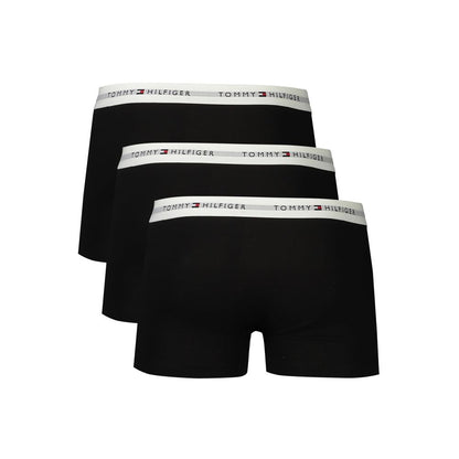 Tommy Hilfiger Black Cotton Men Boxer