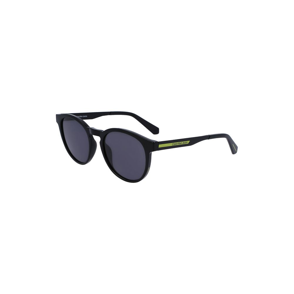 Calvin Klein Black Plastic Men Sunglass
