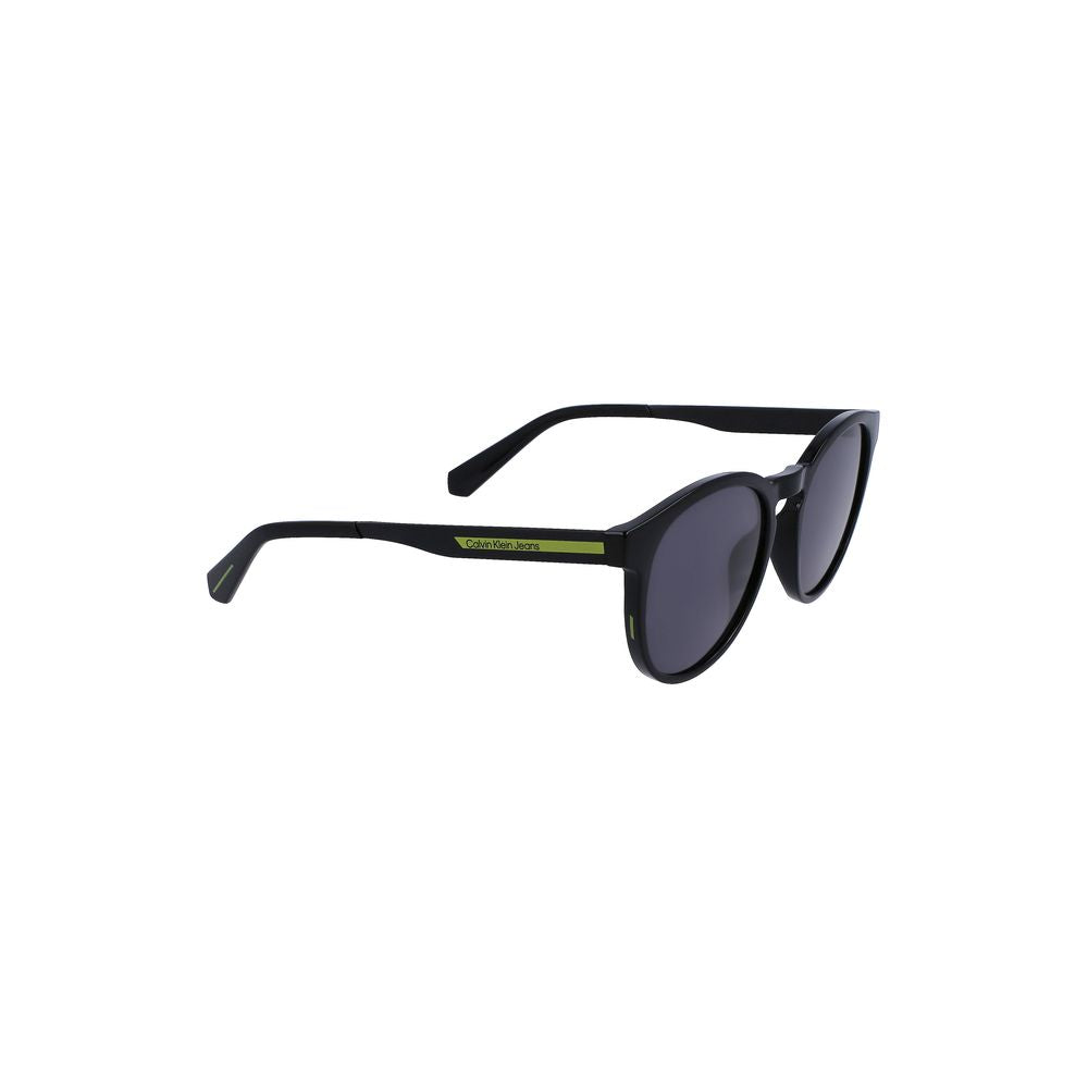 Calvin Klein Black Plastic Men Sunglass