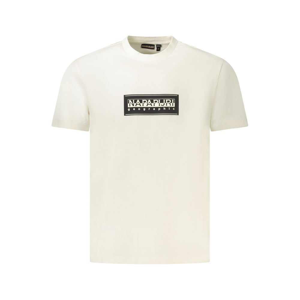 Napapijri White Cotton Men T-Shirt