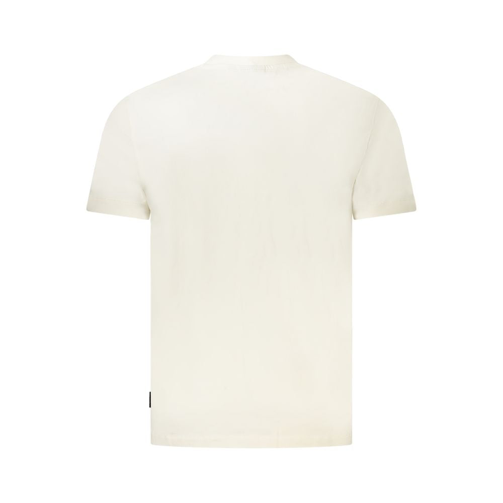 Napapijri White Cotton Men T-Shirt