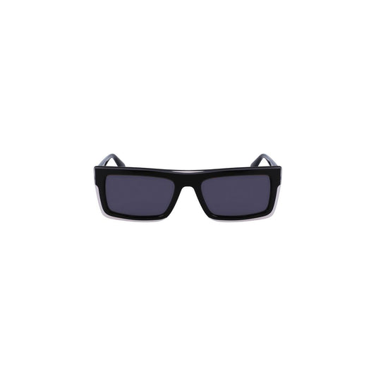 Calvin Klein Black Plastic Men Sunglass