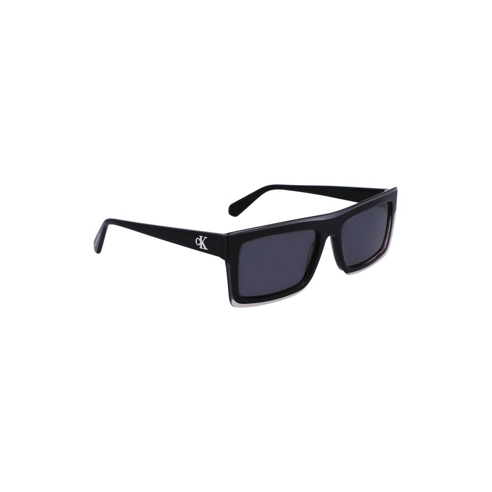 Calvin Klein Black Plastic Men Sunglass
