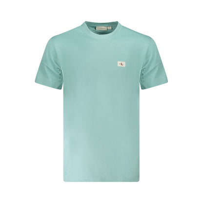 Calvin Klein Light Blue Cotton Men T-Shirt