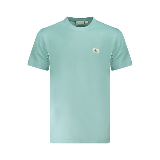 Calvin Klein Light Blue Cotton Men T-Shirt