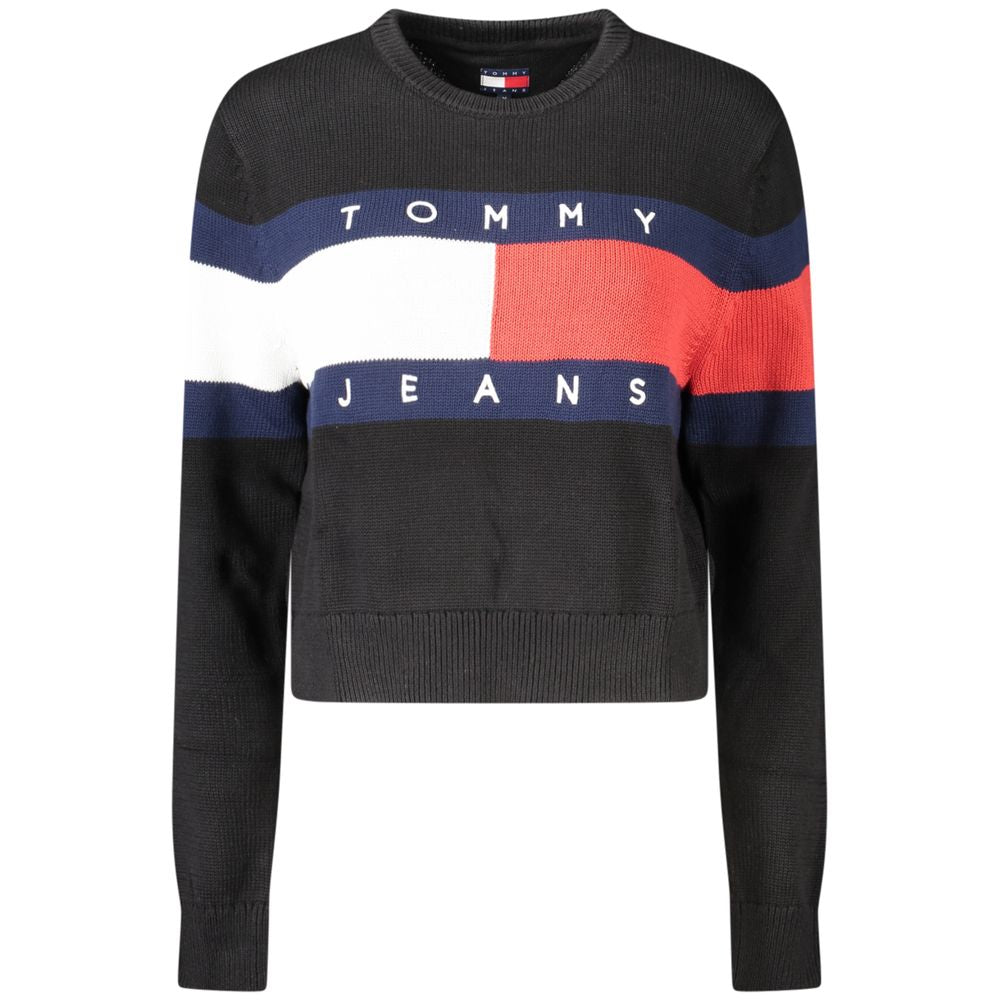 Tommy Hilfiger Black Cotton Women Sweater