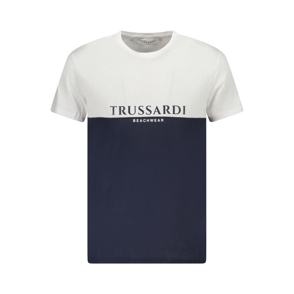 Trussardi White Cotton Men T-Shirt