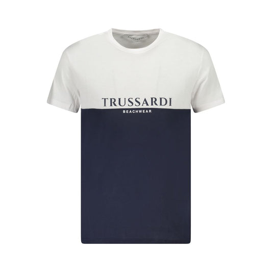 Trussardi White Cotton Men T-Shirt