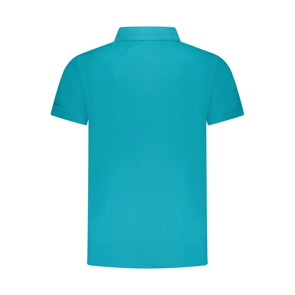 Trussardi Light Blue Cotton Mens Polo Shirt