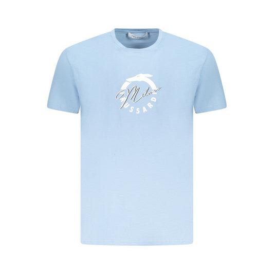 Trussardi Light Blue Cotton Men TShirt