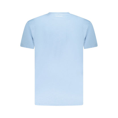 Trussardi Light Blue Cotton Men TShirt