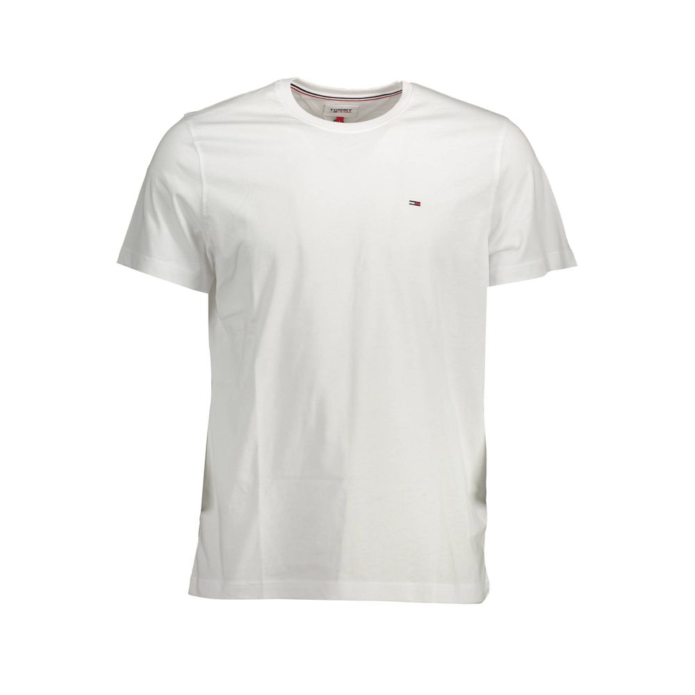 Tommy Hilfiger White Cotton Men T-Shirt