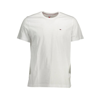 Tommy Hilfiger White Cotton Men T-Shirt