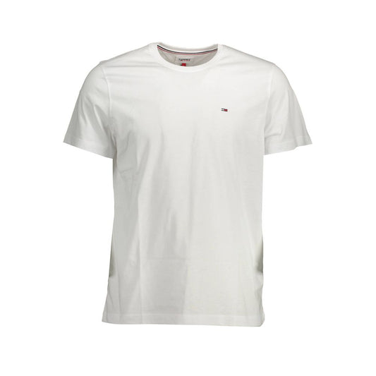 Tommy Hilfiger White Cotton Men T-Shirt