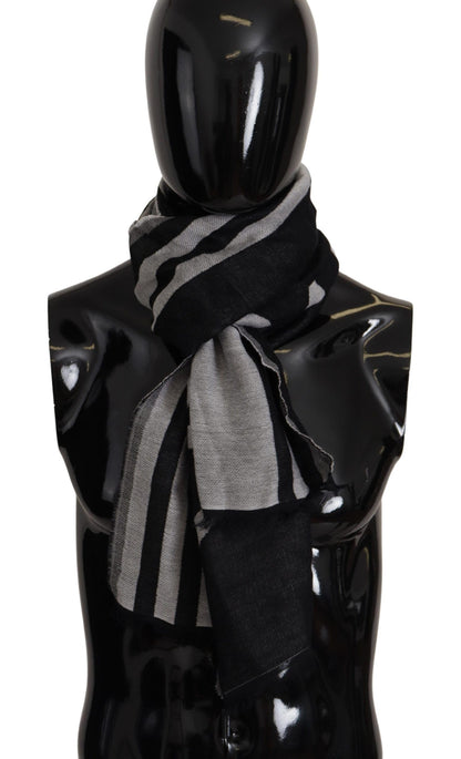 Dolce & Gabbana Elegant Monochrome Men's Scarf Wrap