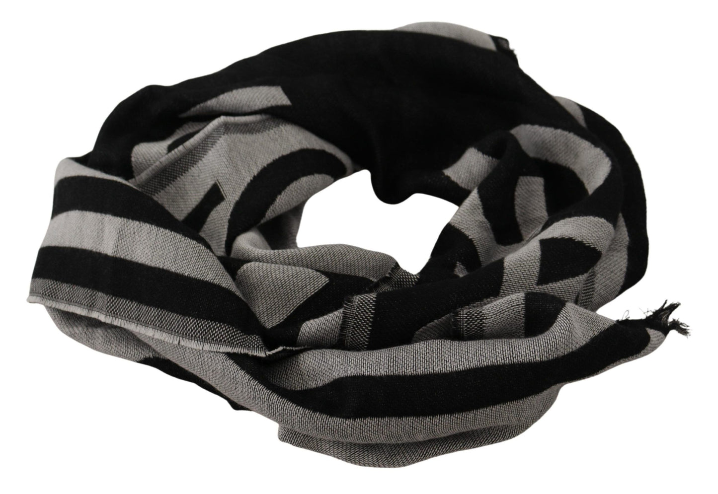 Dolce & Gabbana Elegant Monochrome Men's Scarf Wrap