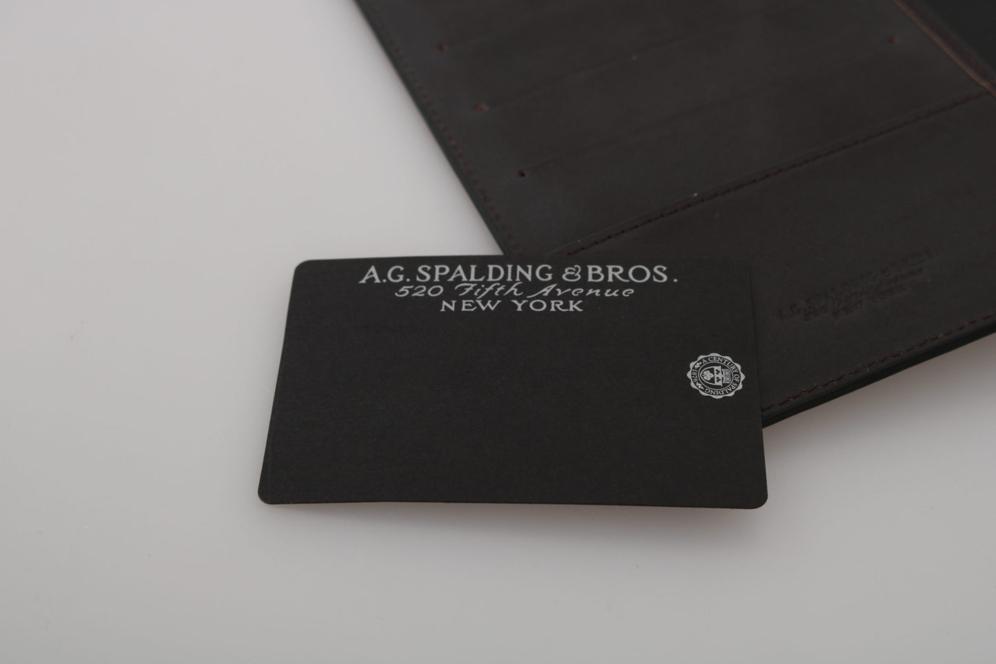 A.G. Spalding & Bros Elegant Leather Passport Wallet - Sleek Travel Essential