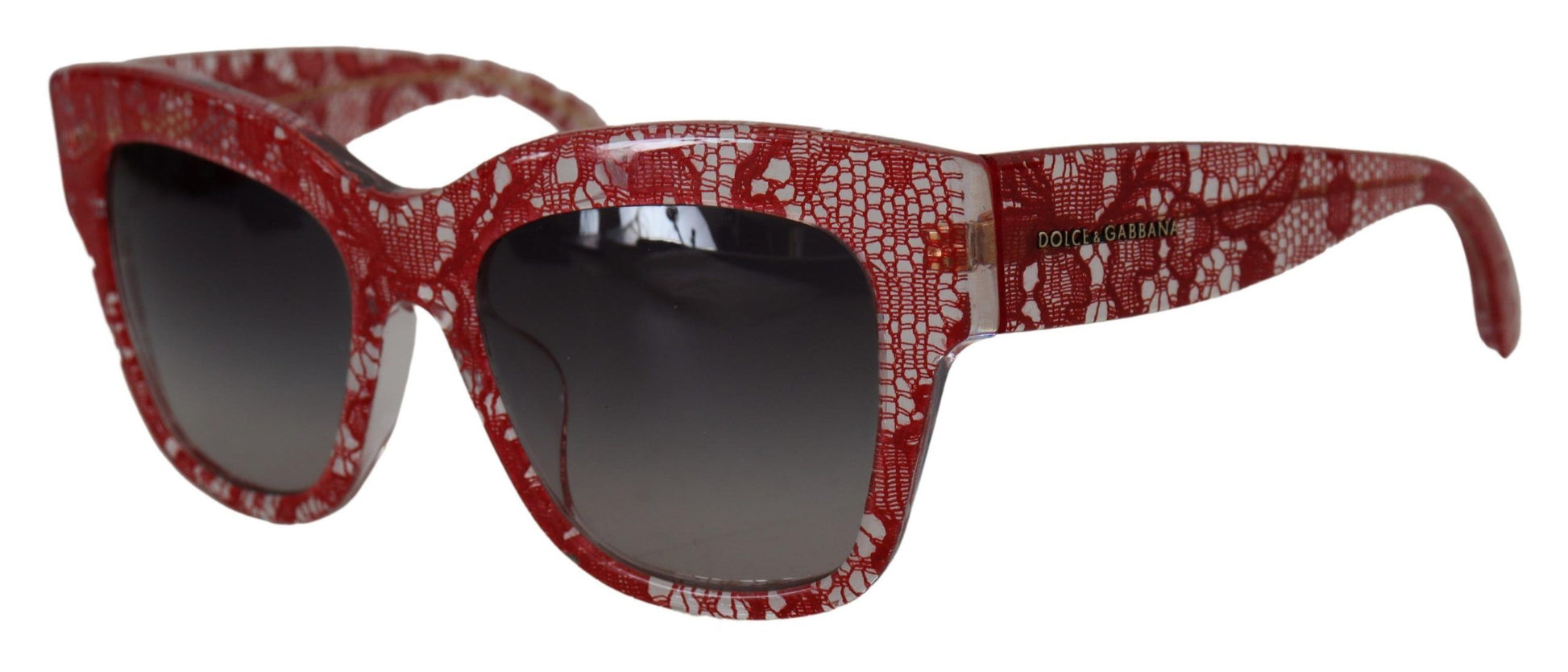 Dolce & Gabbana Sicilian Lace Accented Designer Sunglasses