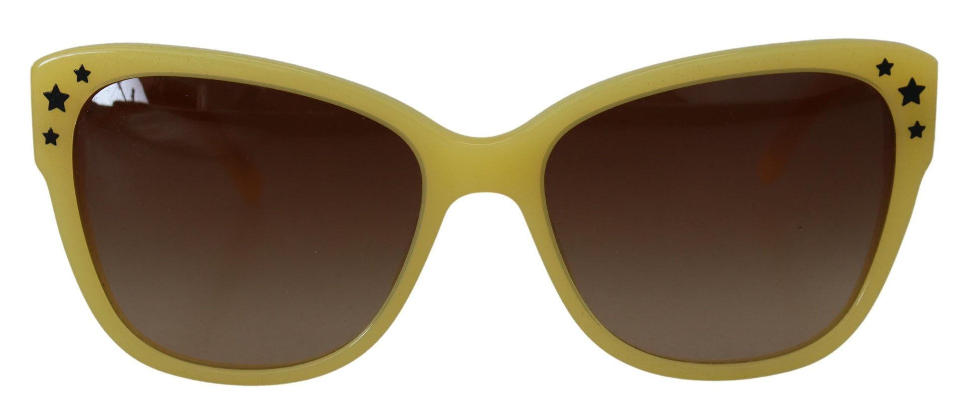 Dolce & Gabbana Chic Yellow Acetate Gradient Sunglasses