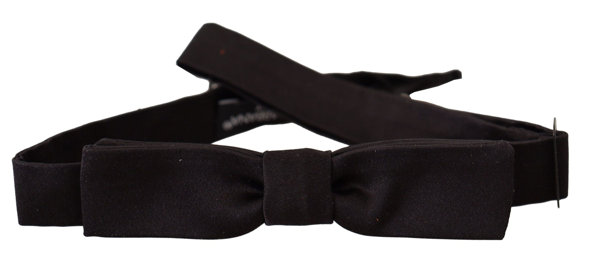 Dolce & Gabbana Elegant Black Silk Bow Tie