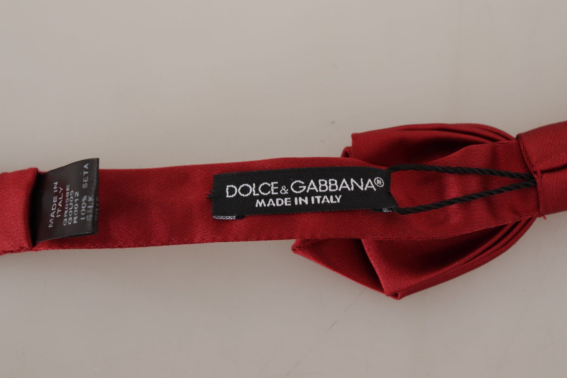 Dolce & Gabbana Elegant Red Silk Bow Tie