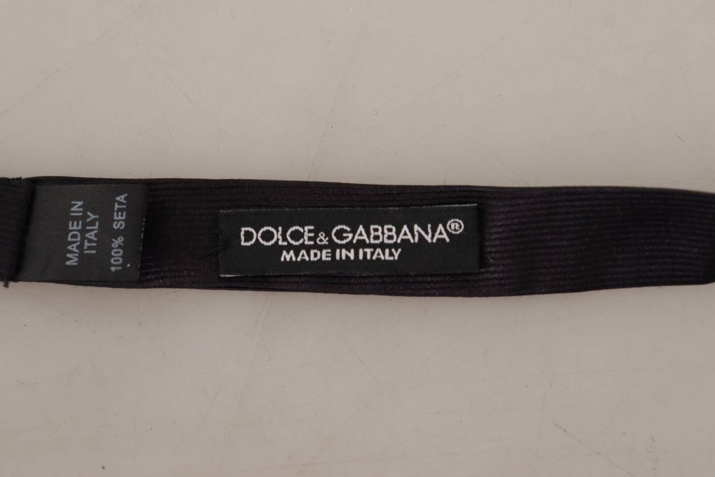 Dolce & Gabbana Elegant Silk Black Bow Tie