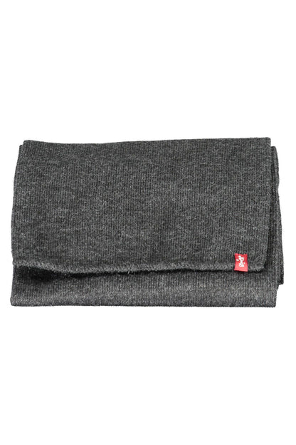 Levi's Elegant Gray Logo Scarf