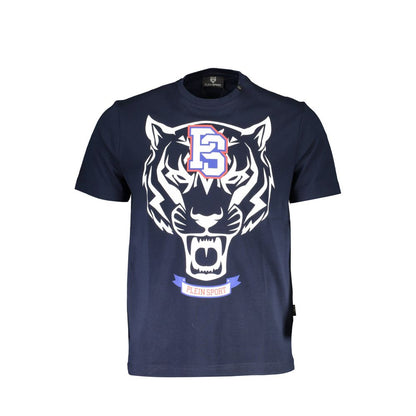 Plein Sport Blue Cotton T-Shirt