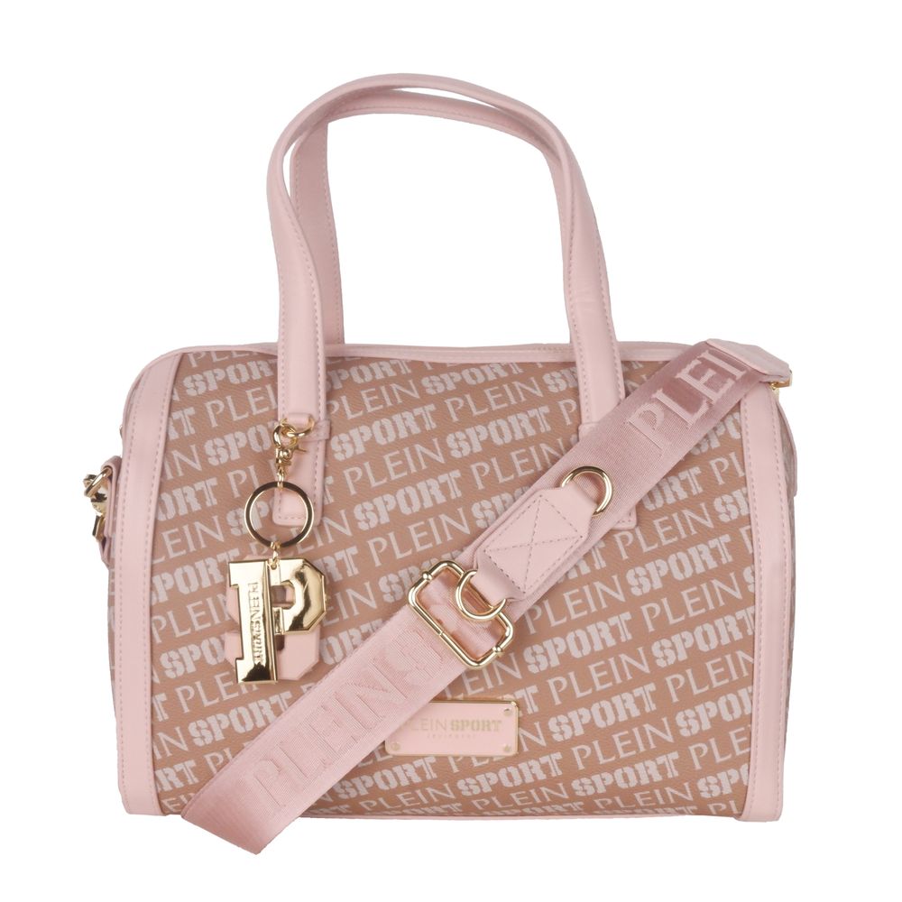 Plein Sport Chic Pink Eco-Leather Crossbody Bag